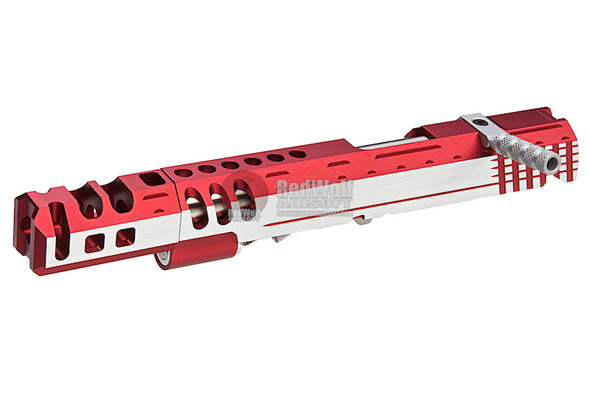Gunsmith Bros CNC Aluminum Shuey Custom Open Tokyo Marui Hi Capa 5.1 GBB - Red 2 Tone