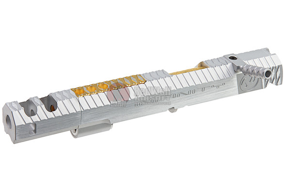 Gunsmith Bros CNC Aluminum IMM Big Rhombus Open Slide Set for Tokyo Hi-Capa Series - Silver