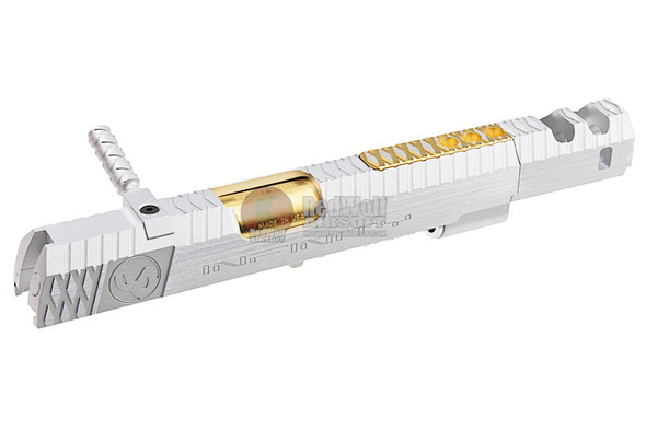 Gunsmith Bros CNC Aluminum IMM Big Rhombus Open Slide Set for Tokyo Hi-Capa Series - Silver