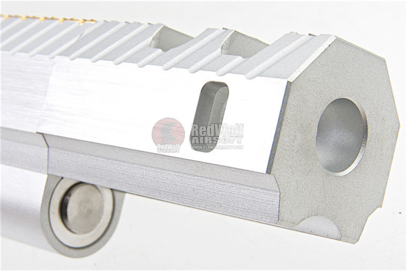 Gunsmith Bros CNC Aluminum IMM Big Rhombus Open Slide Set for Tokyo Hi-Capa Series - Silver