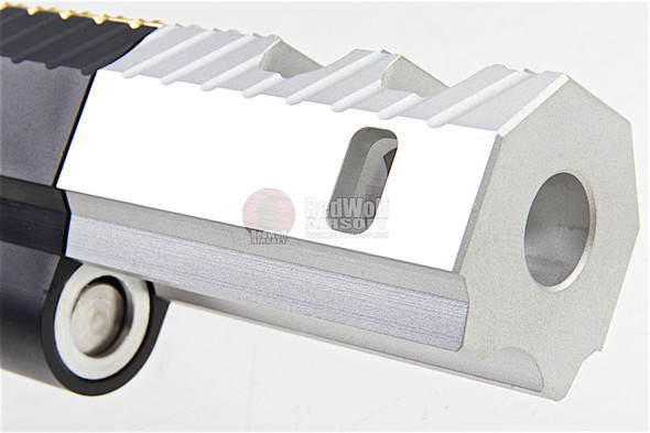 Gunsmith Bros CNC Aluminum IMM Rhombus Outline Open Slide Set for Tokyo Hi-Capa Series - Black
