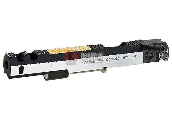Gunsmith Bros CNC Aluminum IMM Rhombus Outline Open Slide Set for Tokyo Hi-Capa Series - 2 Tone
