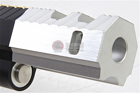 Gunsmith Bros CNC Aluminum IMM Small Rhombus Open Slide Set for Tokyo Hi-Capa Series - Black