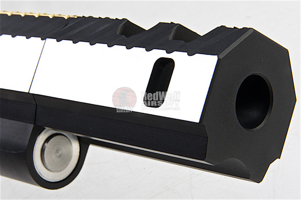 Gunsmith Bros CNC Aluminum IMM Small Rhombus Open Slide Set for Tokyo Hi-Capa Series - 2 Tone