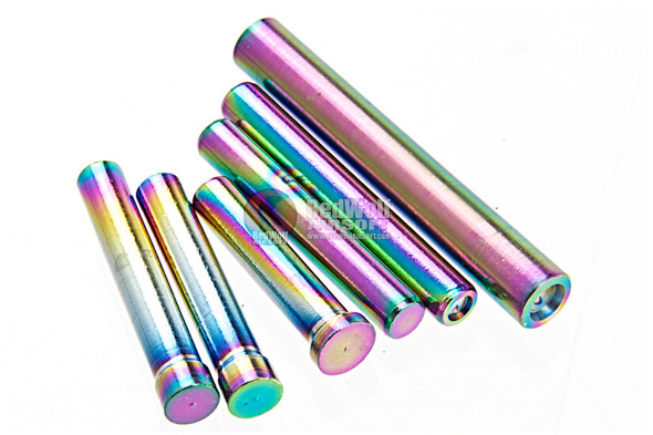 Dynamic Precision Stainless Steel Pin Set for Tokyo Marui G17/ G18C GBB - Rainbow