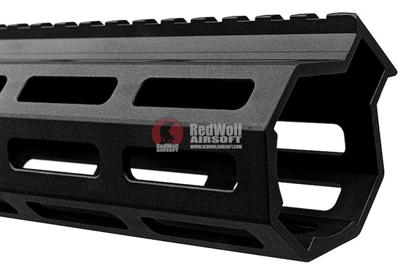 Z-Parts MK16 Rail (Aluminum, 9.3 inch with Barrel Nut) for Tokyo Marui MWS GBBR Airsoft - Black
