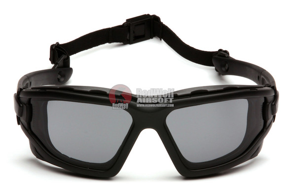 Pyramex I-Force Slim Safety Goggle Gray Dual Anti-Fog Lens with Black Temples/Strap