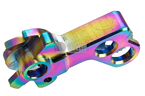 Dynamic Precision Tokyo Marui Hi Capa GBB Airsoft Match Grade Hammer (Stainless Steel, Type C) - Rainbow