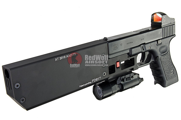 RGW FD917 Dummy Silencer (UG4) for Umarex/VFC Glock 17 Gen 3/4, Tokyo Marui/KJ/WE G17 Gen 3