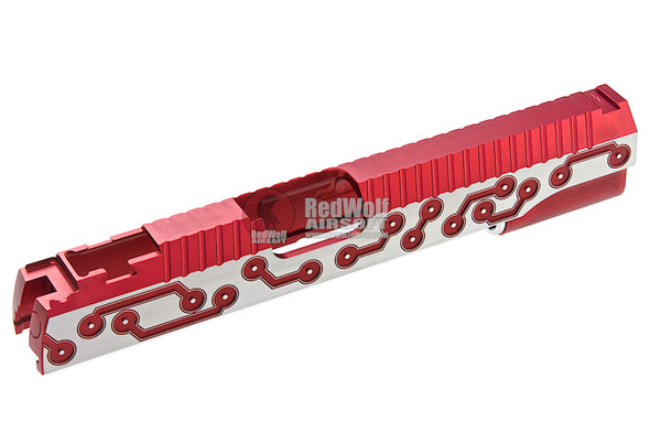 Gunsmith Bros SV Future 5.1 Single Slide for Tokyo Marui Hi-Capa GBB Series - Red 2 Tone