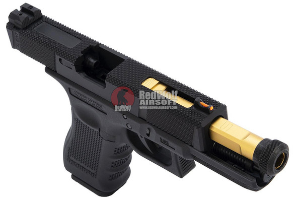EMG SAI Utility Slide Kit (by G&P) - Gold Barrel for Umarex Glock 17 GBB Pistol
