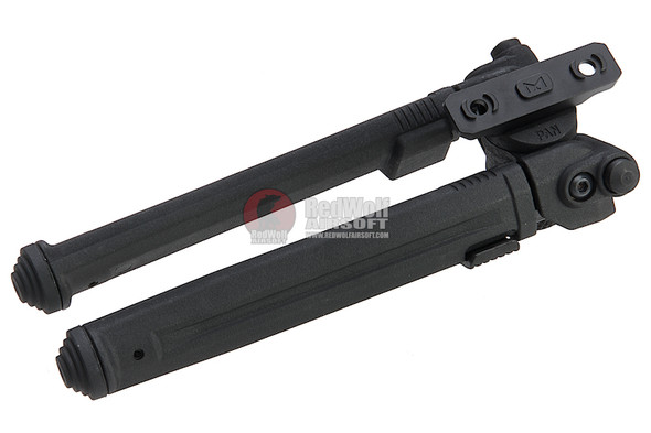 GK Tactical MG Style Adjustable Polymer Bipod for M-Lok - Black