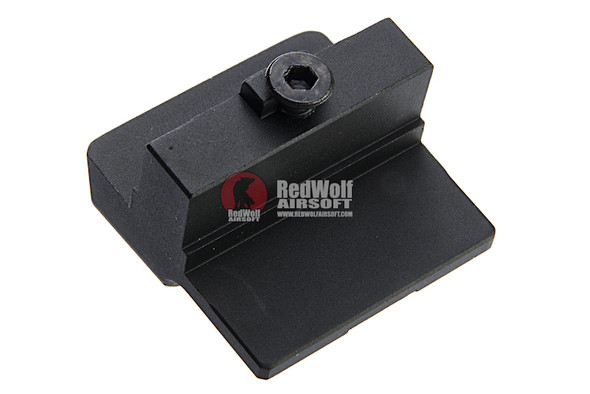 COWCOW Technology Aluminum CNC T1G Rear Sight for Tokyo Marui  Model 17 / 19 & WE G17 GBB - Silver