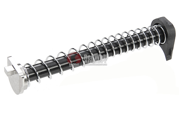 COWCOW Technology Stainless Steel Guide Rod Set for Tokyo Marui Model 19 GBB Pistol - Black