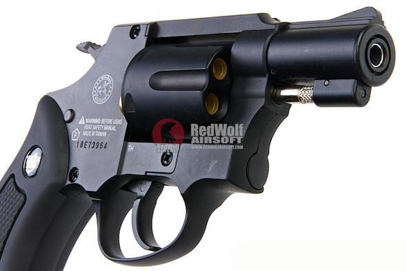 WinGun Airsoft Revolver CO2 733 (2 inch, Black Grip, 6mm Version) - Black