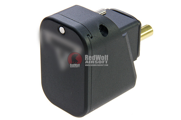 RA Tech CNC Aluminum Magazine Gas Chamber Extension for WE / Tokyo Marui G Series GBB Pistol - Black