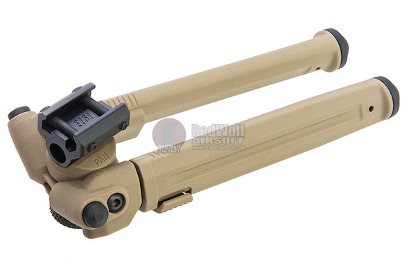 GK Tactical MG Style Adjustable Polymer Bipod for 1913 Picatinny Rail - DE