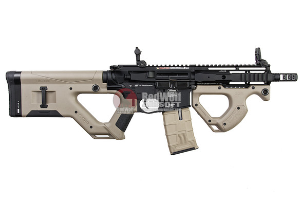 ICS Airsoft M4 CQR EBB Airsoft AEG Rifle w/ S3 Electronic Trigger - Tan (Licensed by ASG HERA Arms)