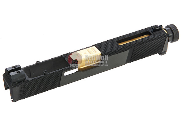 EMG SAI Utility Slide Kit w/ RMR Cut (by G&P) - Gold Barrel for Umarex G17 GBB Pistol