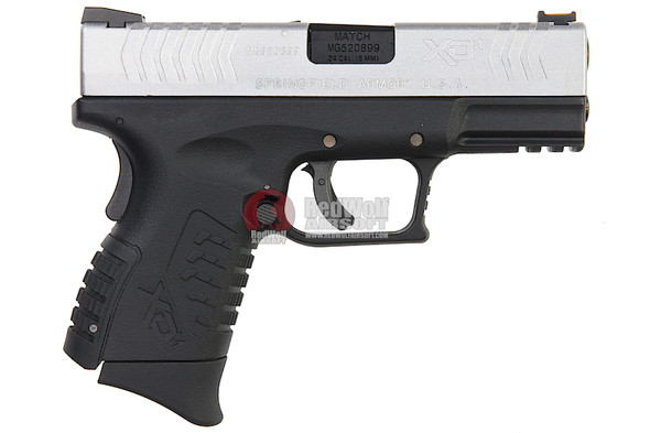 WE XDM 3.8 Compact Green Gas Airsoft Pistol (Licensed by Springfield Armory) - Silver