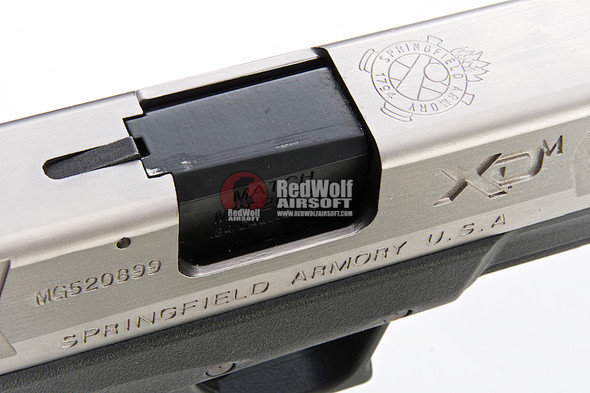 WE XDM 4.5 inch Green Gas Airsoft Pistol (Licensed by Springfield Armory) - Silver