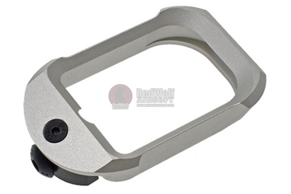 COWCOW Technology Aluminum CNC G19 Tactical Magwell for Tokyo Marui Model 19 & Umarex/VFC G19 GBBP-Silver