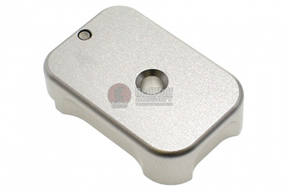 COWCOW Technology Aluminum CNC Tactical G Magbase for Tokyo Marui G-Series GBB Pistol - Silver