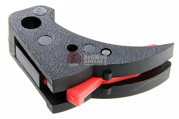 Guarder Smooth Trigger for Tokyo Marui Model 18C/22/34 GBB - Black/Red