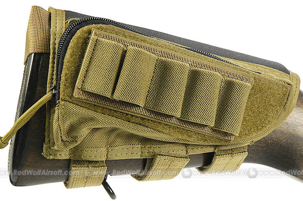 PANTAC Cheek Pad for Rifle / Shotgun (Khaki / CORDURA)