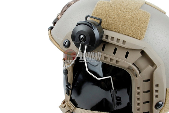 TMC Peltor Adapter for ACR Helmet - Stainless Steel