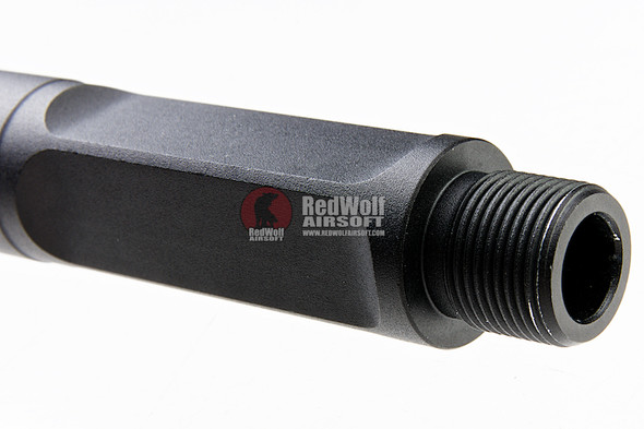 G&P Aluminum SAI 13 inch Taper Square Outer Barrel for G&P Front Set / RAS Series AEG  (14mm CCW) - Black