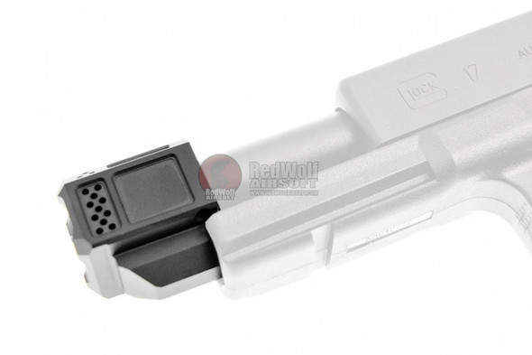 JDG WAR A10 Compensator 14mm CCW for Airsoft G Series Gen3 GBB ( Licensed by WAR ) ( Black )