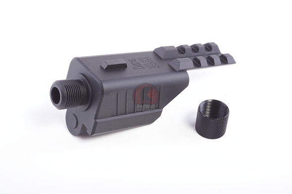 Tokyo Marui Silencer Adaptor w/rail for Tokyo Marui USP AEP