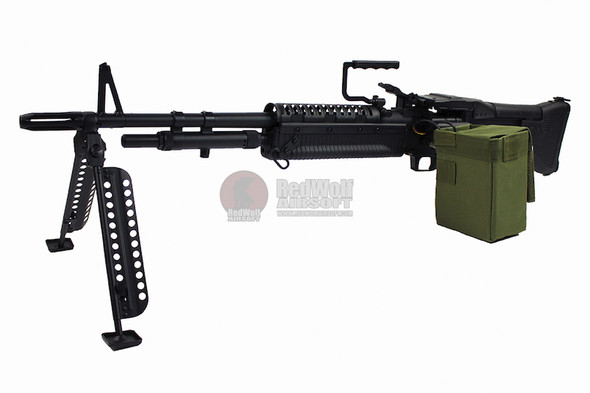A&K Full Metal M60 Airsoft AEG LMG  - Black
