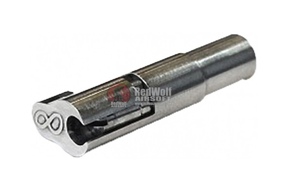 Airsoft Masterpiece Hi Capa Magazine Release (Stainless Steel, Infinity) - Silver