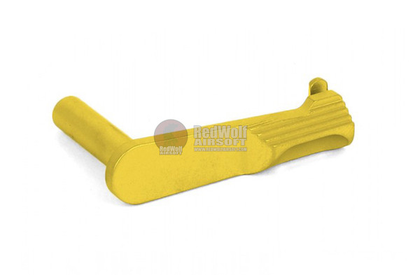Airsoft Masterpiece Hi Capa Slide Stop (CNC Steel, STI Style) - Gold