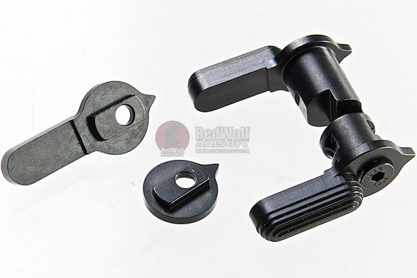 G&P Tokyo Marui MWS GBBR Airsoft Ambi Safety Selector - Black