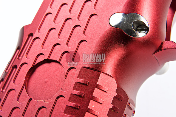 Gunsmith Bros Aluminum Grip (Limcat Style) for Tokyo Marui Hi-Capa GBB Series - Red