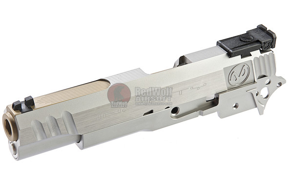 PAPAGO ARMS INFINITY TopShot Steel Slide Set Kit for Tokyo Marui Hi-Capa 5.1 Gold Match GBB Pistol