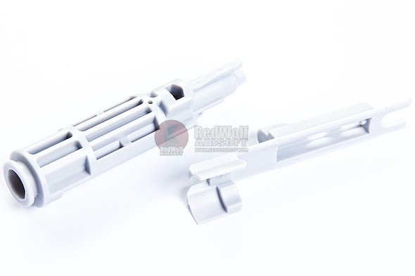 G&P Tokyo Marui MWS GBBR Airsoft Reinforced Drop in Complete Nozzle Set - Gray