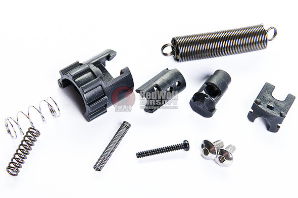 G&P Tokyo Marui MWS GBBR Airsoft Drop in Complete Nozzle Set (Reinforced) - Gun Metal Gray