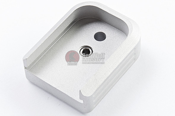 JL Progression Tokyo Marui Hi Capa GBB Series Magazine Base Pad (MagShoe) - Silver, Aluminum