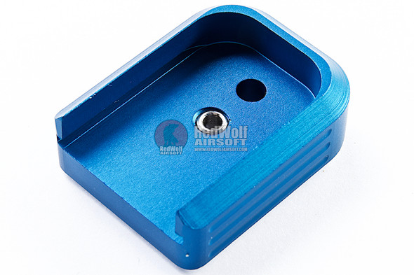 JL Progression Tokyo Marui Hi Capa GBB Series Magazine Base Pad (MagShoe) - Blue, Aluminum