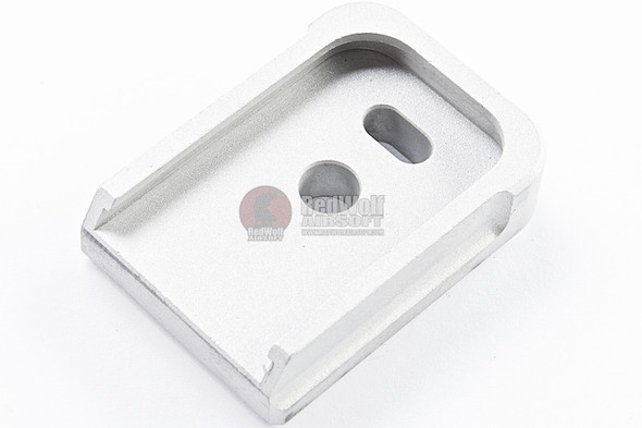JL Progression Tokyo Marui G Series GBB Magazine Base Pad (MagShoe) - Silver, Aluminum