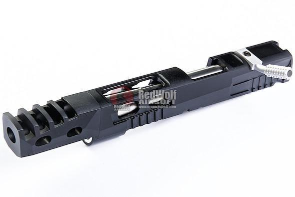 Gunsmith Bros CNC Aluminum Ultra Cut Open Upper Set for Tokyo Marui Hi Capa GBB Series - Black