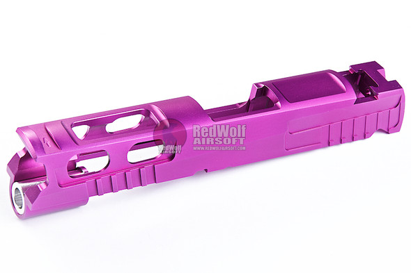 Gunsmith Bros CNC Aluminum Ultra Cut 4.3 Single Slide w/Sight(Tokyo Marui Hi-Capa 4.3 GBB Pistol)Purple