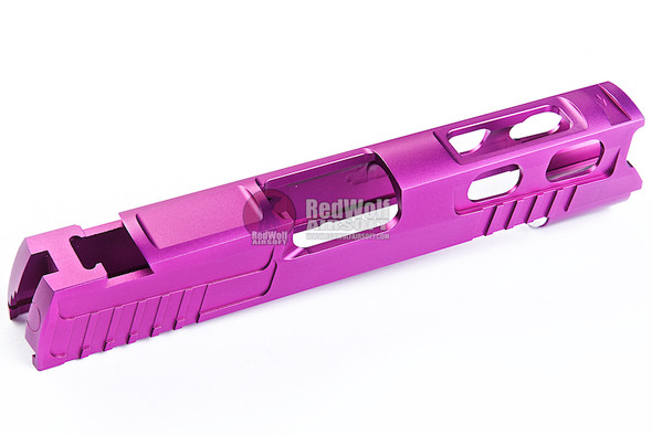 Gunsmith Bros CNC Aluminum Ultra Cut 4.3 Single Slide w/Sight(Tokyo Marui Hi-Capa 4.3 GBB Pistol)Purple