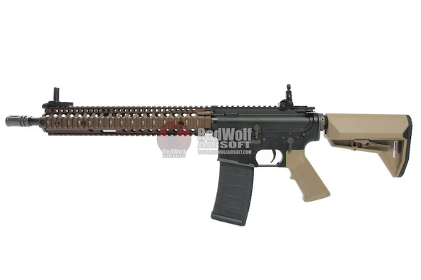 EMG Colt Daniel Defense 12.25 inch M4A1 SOPMOD Block 2 Airsoft M4 AEG Rifle - DE (by King Arms)