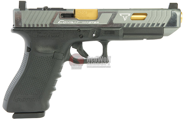 EMG TTI G34 Gen 4 GBB Pistol (G&P Custom) - Two Tone Slide with RMR Cut (VFC Platform) - Silver