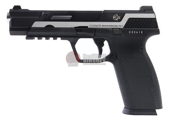 G&G Piranha MK1 GBB Airsoft Pistol - Silver